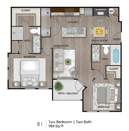 Floor plan B1B