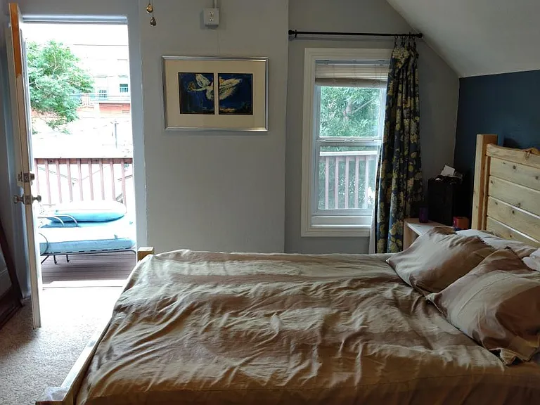 Bedroom with balcony