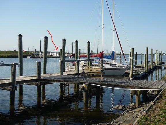 Public boat launching ramp