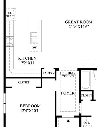 Optional 1st Floor Bedroom ILO Study