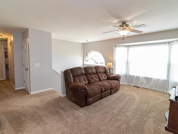 Large bay window in the living room