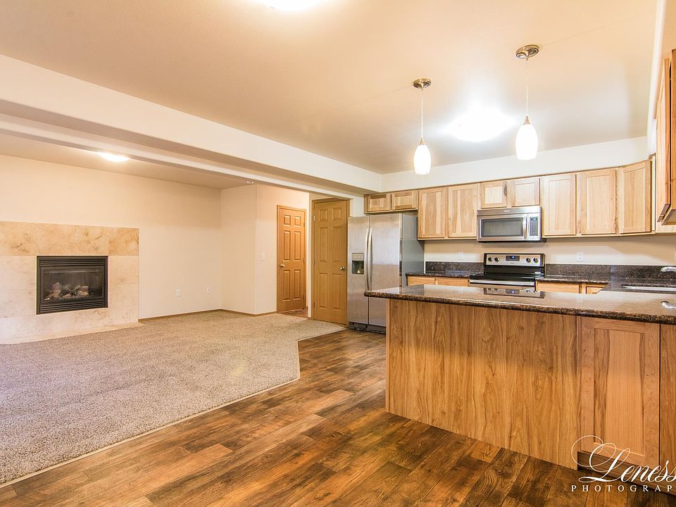 Downstairs Kitchen/Living/Fireplace