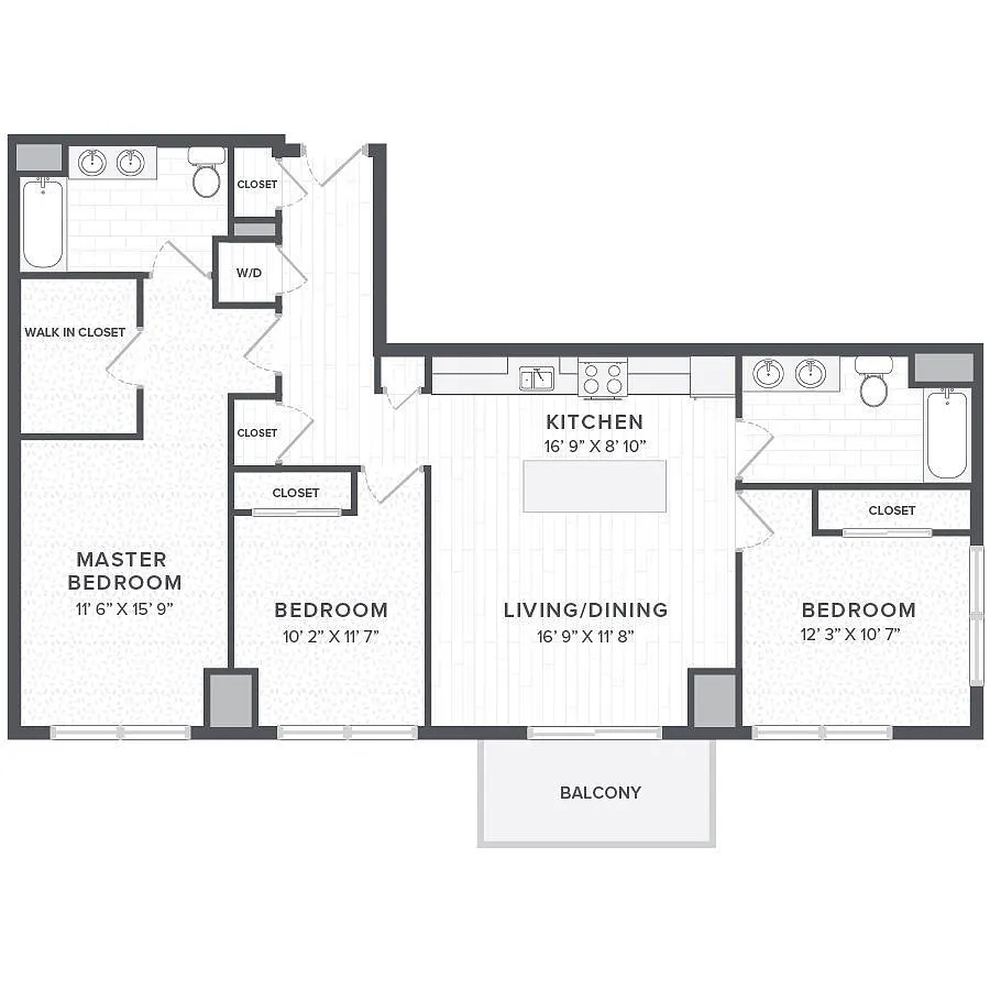 Floor plan 3B2BA-3C