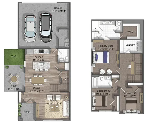 Floor plan Kilby with Attached Garage