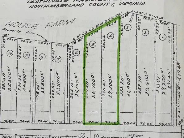 Lot4&5 Cod Creek Dr, Heathsville, VA 22473