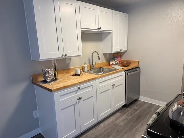 This new stainless steel sink and faucet could be the motivation you need to wash the dishes. Or you can always put those dishes in your new dishwasher!