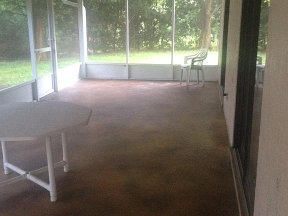 Screened porch looking north