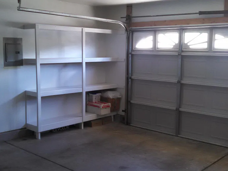 More shelving in garage