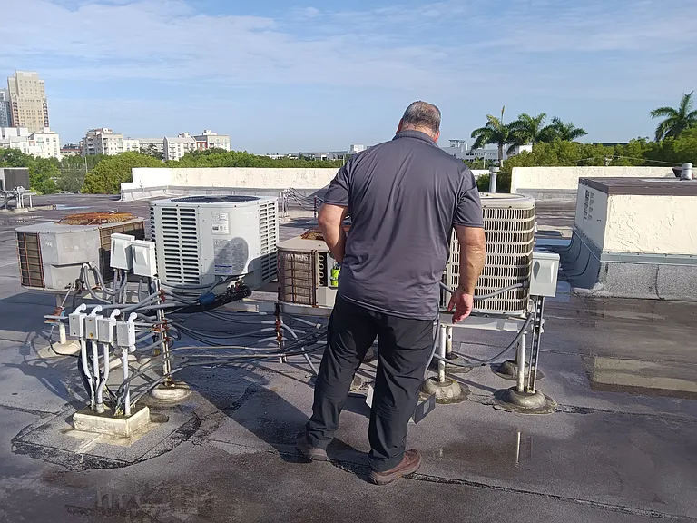 AC unit on the roof