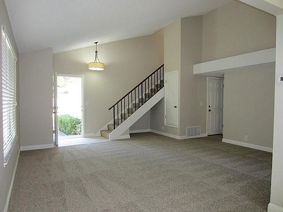 Spacious living room and newly painted