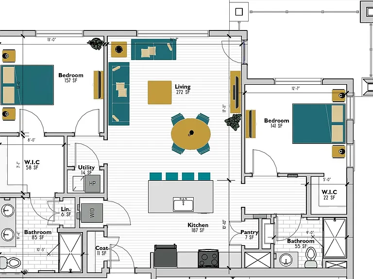The Revere - Two Bedroom Two Bathroom The Revere - Two Bedroom Two Bathroom