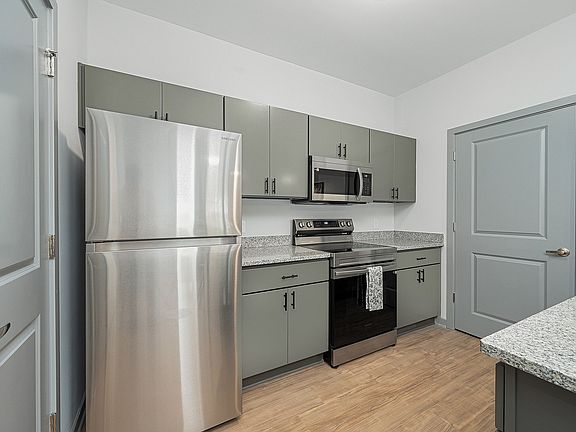 Large Kitchen with Stainless Steel Appliances