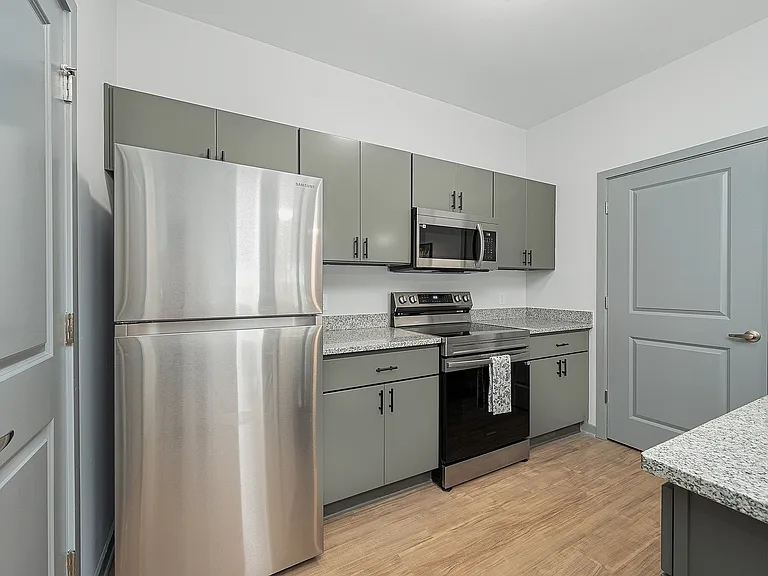 Large Kitchen with Stainless Steel Appliances