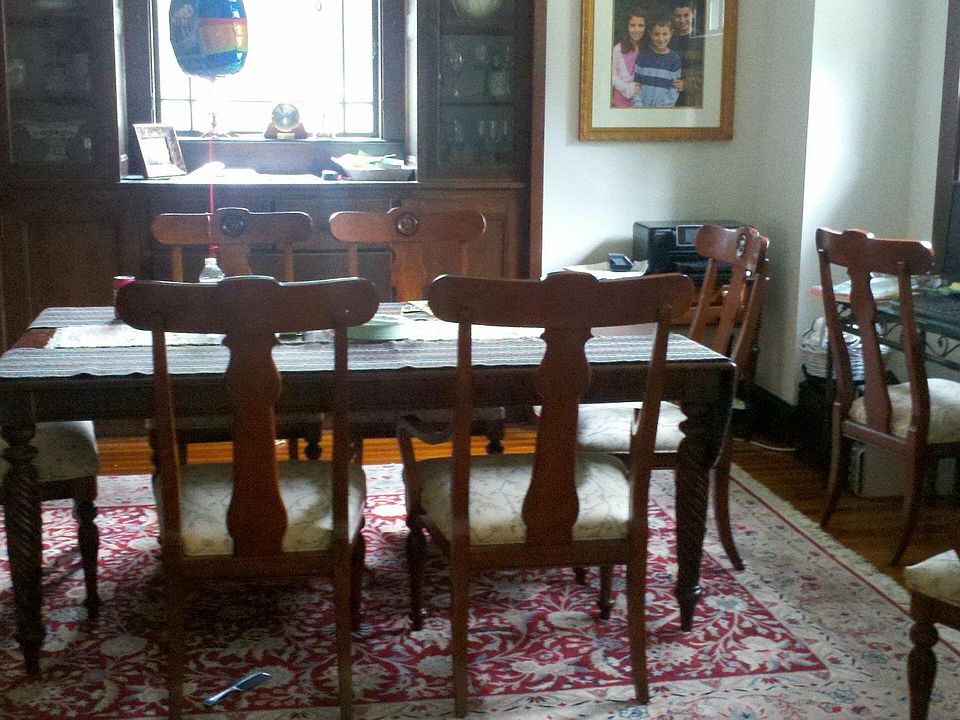 Dining room with built-in