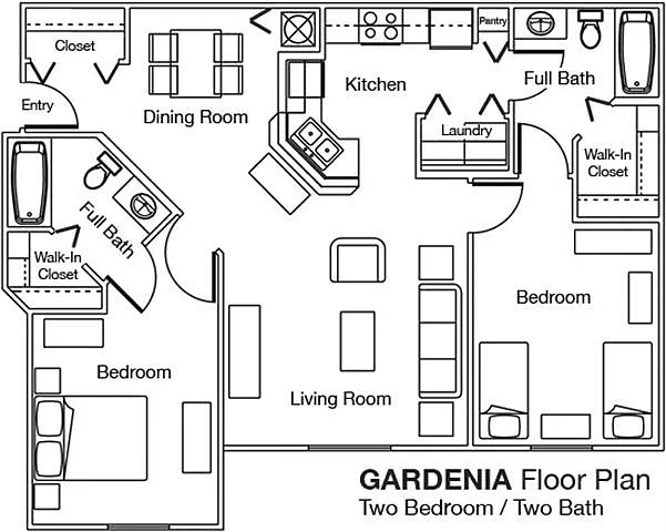 Floor plan 2X2