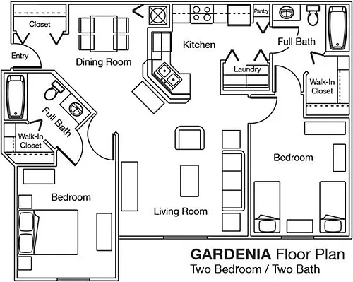 Floor plan 2X2