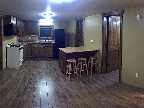 Kitchen: view from living room