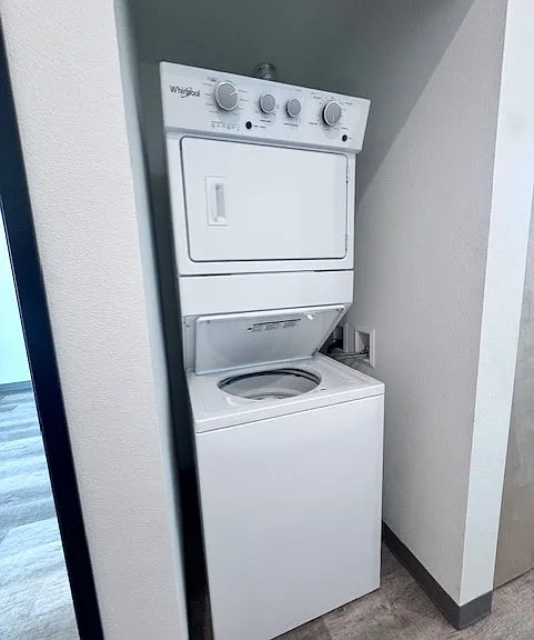 washer and dryer included.