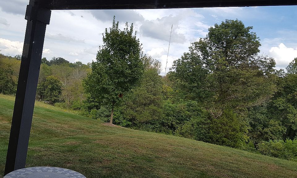 Picture off patio during sum