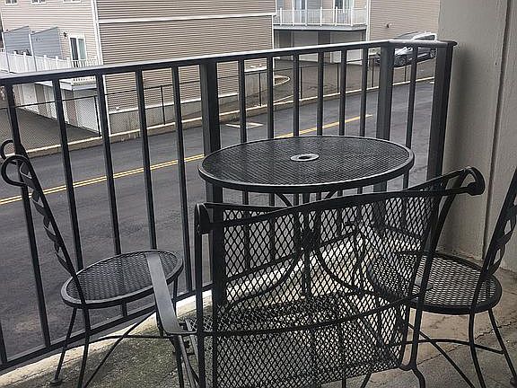 Private balcony area