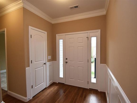 Front door with side lights