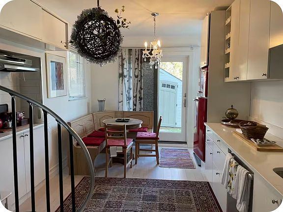 kitchen and living room in ones