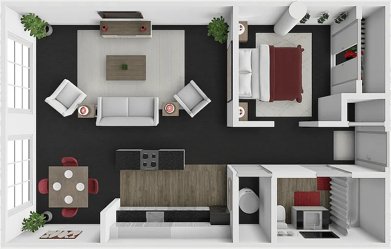 Floor plan B A1