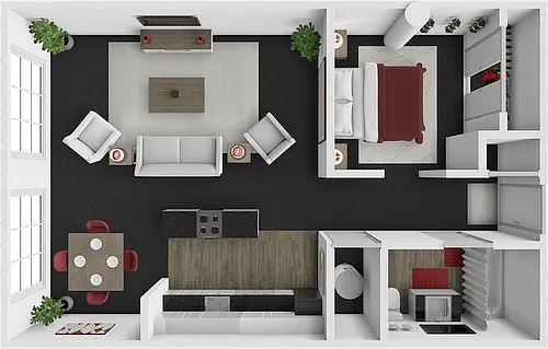 Floor plan B A1