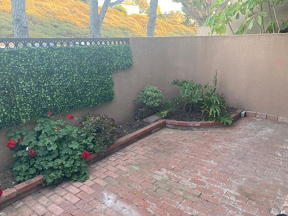 With new green privacy screen.