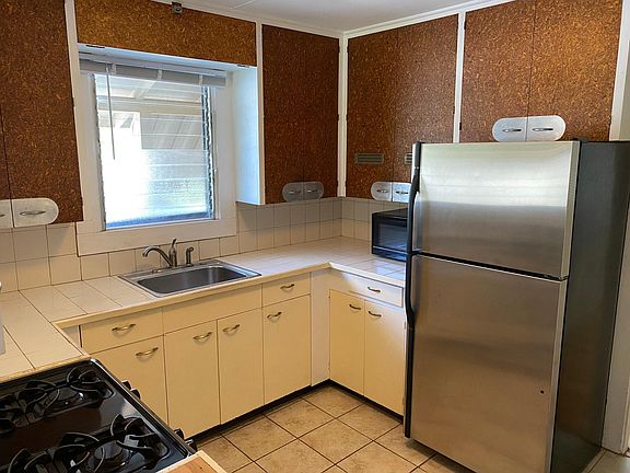Kitchen with gas stove