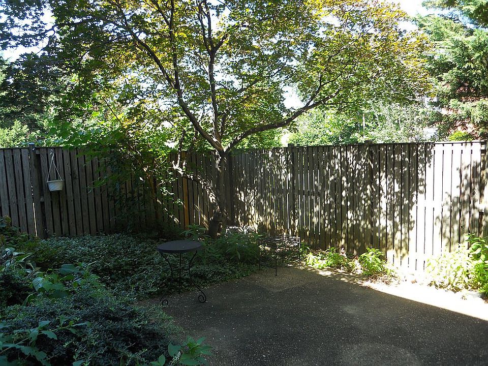  fenced patio,w/ 2 trees! 