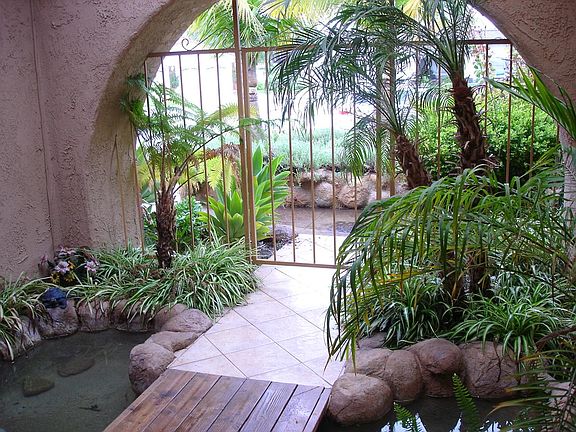 gated courtyard