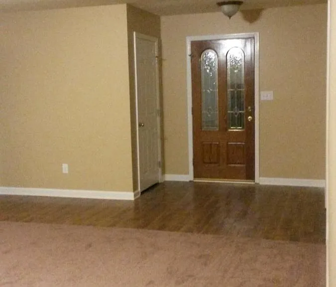 front door from inside living room