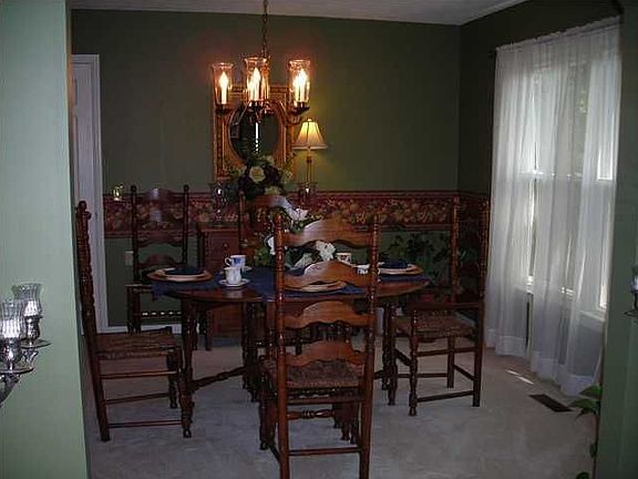 Lovely dining room that is open to the living room!