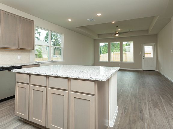 Kitchen to Dining Area and Family Room