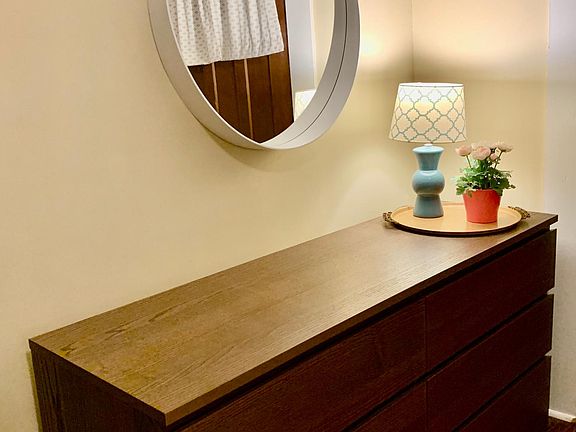 Tons of space in the 6-drawer dresser.
