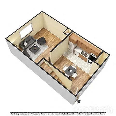 Floor plan Three Bedroom Townhouse