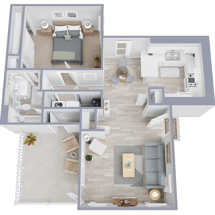 Floor plan 1 Bed 1 Bath