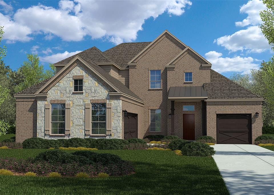 D.R. Horton's Leon Springs J floorplan, elevation X. All photos shown here may not depict the specified home & features included are for illustration purposes only.