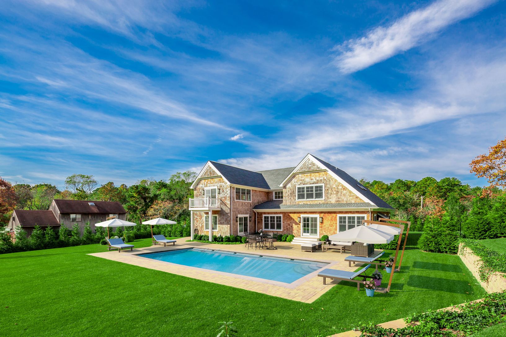  One acre property with big pool and lawn
