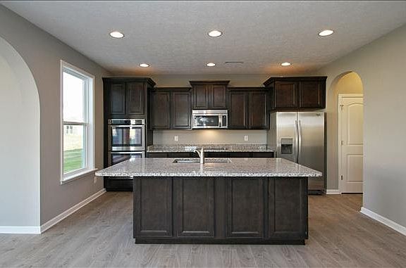 Open concept kitchen.