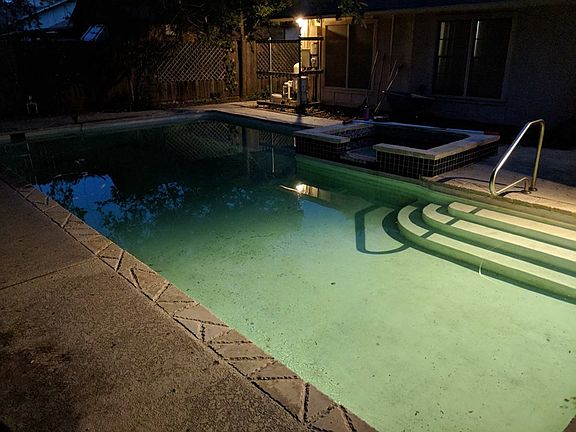 Pool at night