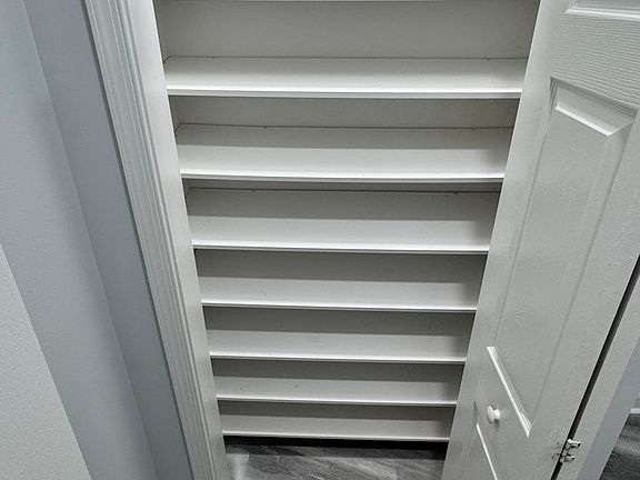 Shoe closet at entrance