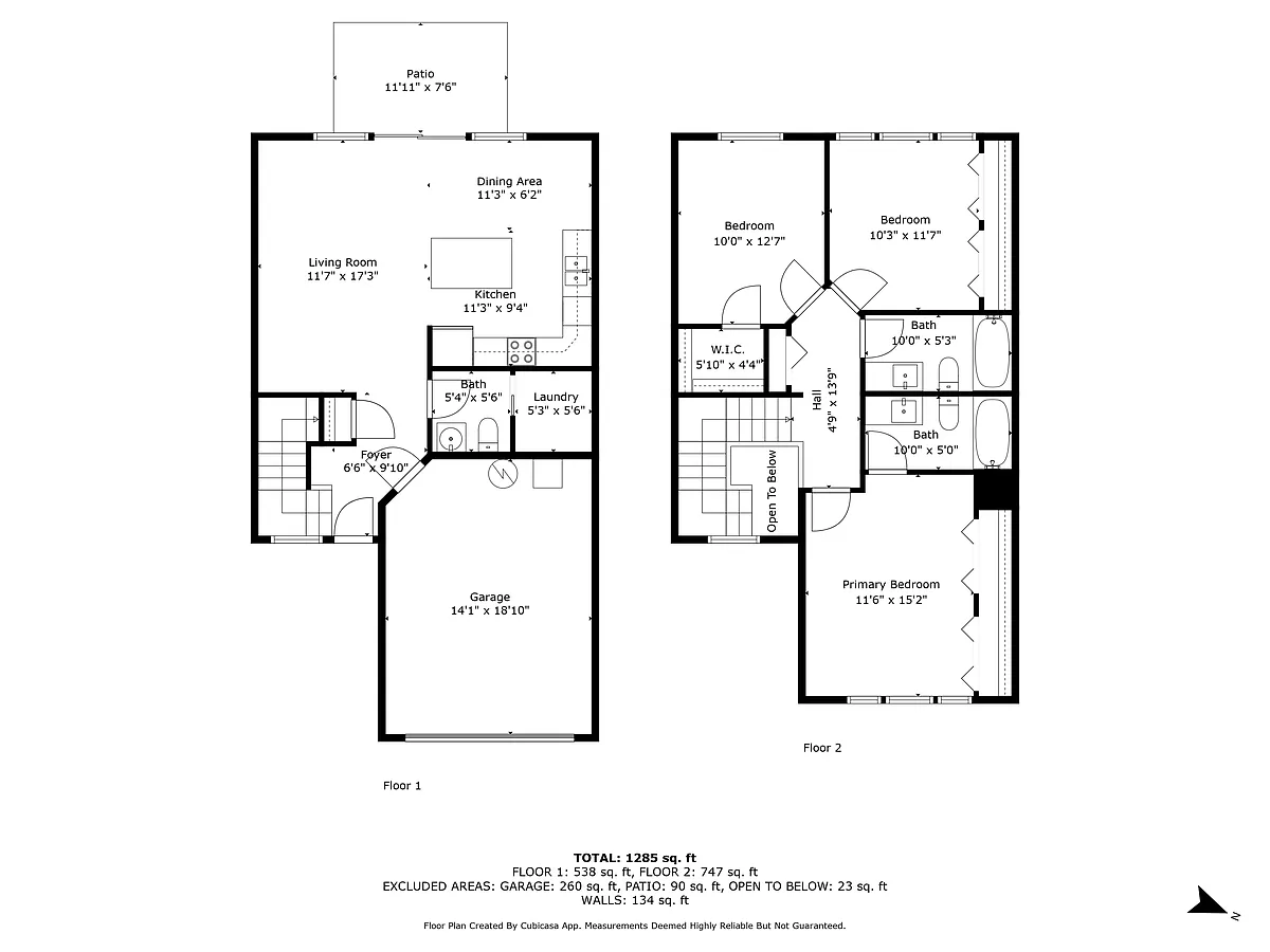Floor plan Brand New Townhome - Phase 3
