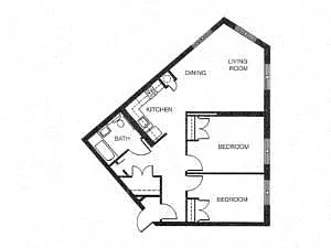 Floor plan 2 BEDROOM