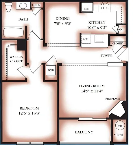 Floor plan Antietam - Renovated