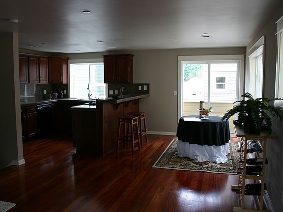 Gleaming cherry hardwoods