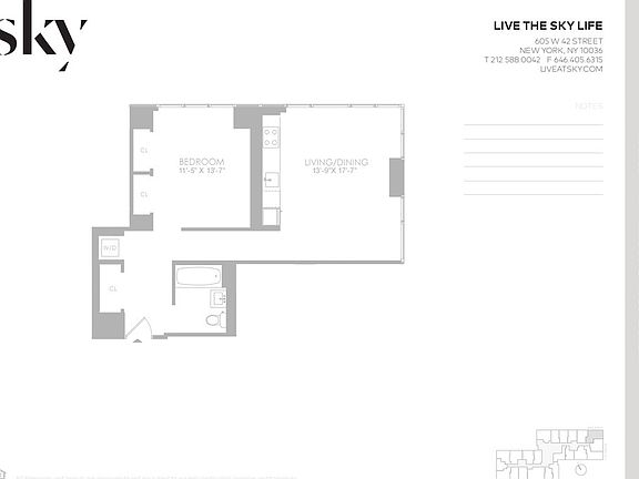 2nd image of 605 W 42nd St APT 48F