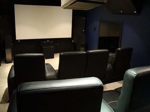 Movie theater from the back row