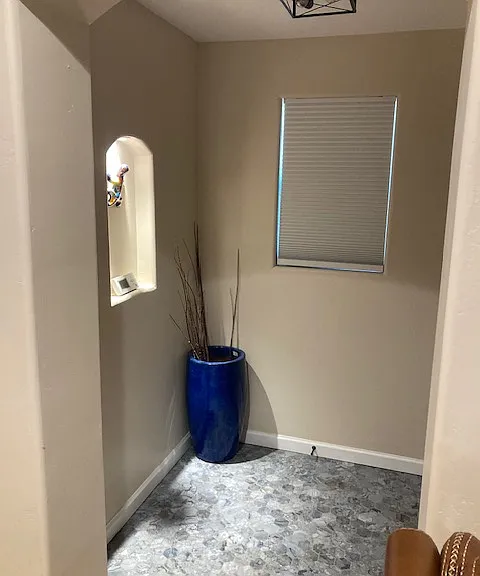 Living room to exit front